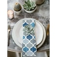 thumbnail image 3 of Cloth Napkins Vintage Moroccan Geometric Lattice Washable Soft Kitchen Dinner Napkin Set of 4, 3 of 9