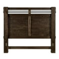 thumbnail image 3 of Progressive Furniture Thackery Wood King Panel Bed In Molasses Brown, 3 of 4