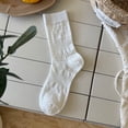thumbnail image 3 of yillto Women Socks Cute Crew Socks Soft Ankle Sock for Womens Breathable Comfortable Midi Socks 5 Pack, 3 of 7