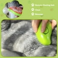 thumbnail image 4 of 3 in 1 Cat Mist Brush,Cat Comb for Massage, Self Cleaning Cat Brush with Water, Rechargeable Silicone Dog Cold Steam Brush, Cat Bath Brush Eliminates Flying and Tangled Hair Cat Grooming Comb(Green), 4 of 6