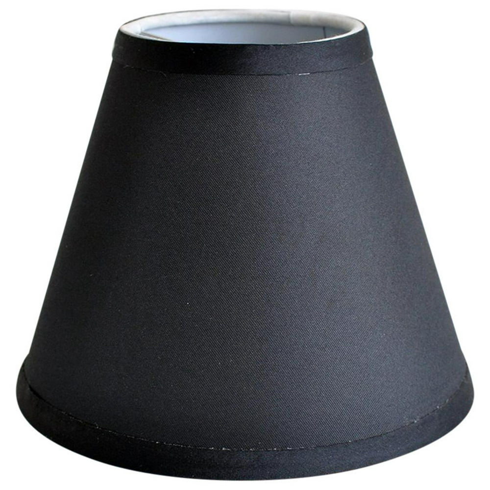 Urbanest Satin Chandelier Lamp Shade, 3x6x5", Black