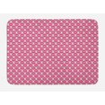 thumbnail image 1 of Geometric Bath Mat, Creative Symmetric Contemporary Zigzags and Rhombuses, Plush Bathroom Decor Mat with Non Slip Backing, 29.5" X 17.5", Pink Multicolor, by Ambesonne, 1 of 2