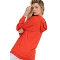 thumbnail image 3 of YELETE Women’s No Strings Attached Hoodie - Plus Size, Red 3XL, 3 of 4
