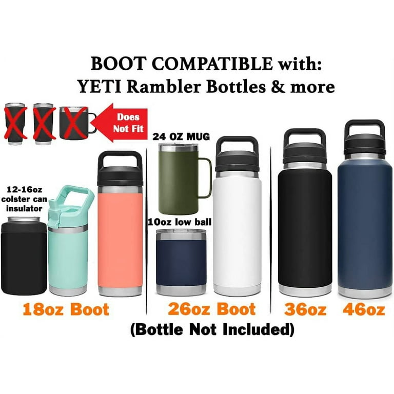 One MissionX Protective Boot for YETI 46oz 36oz 26oz 18/12oz, Yonder  Bottles & Owala 32oz 24oz Water Bottles, Anti-Slip Silicone Bottom Sleeve  Cover