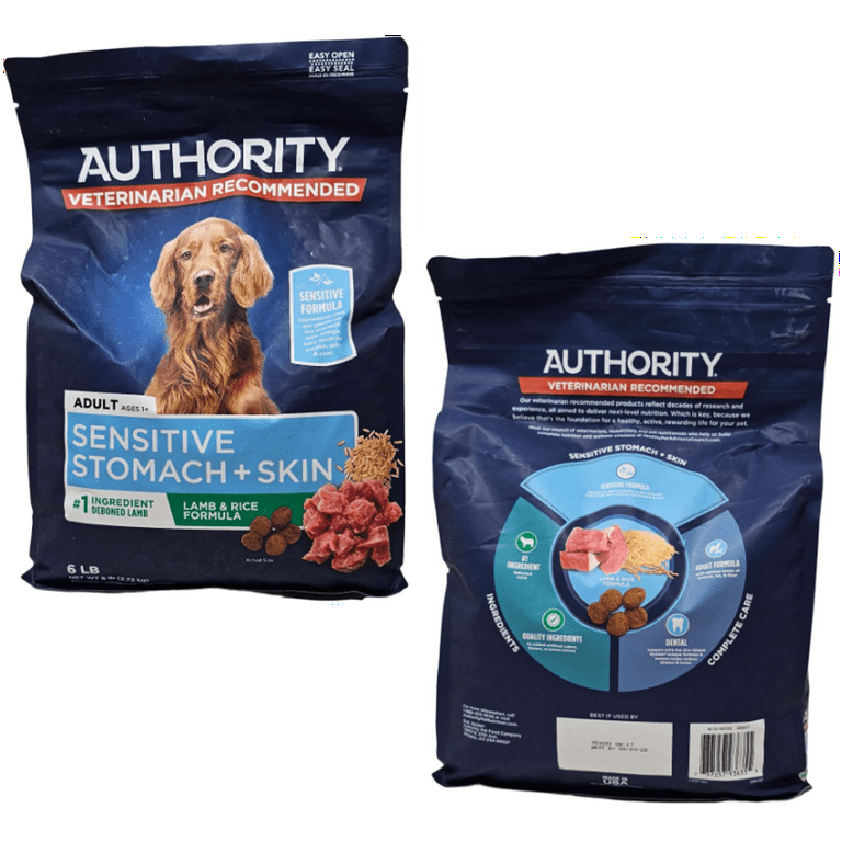 Authority Sensitive Stomach Skin Lamb and Rice Dry Dog Food 6 Pounds Walmart