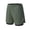 Army Green, variant on Men's 7" Running Shorts with Zipper Pockets Quick Dry 2 in 1 Workout Gym Shorts with Liner for Tennis Yoga Training Blue XXL