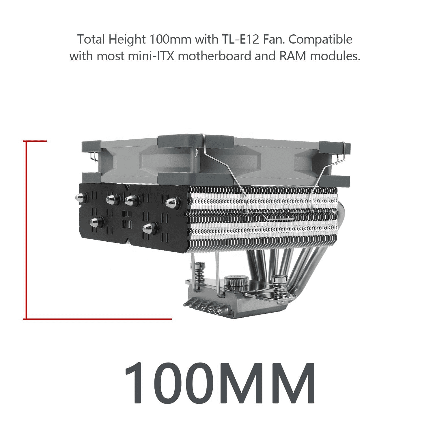Thermalright SI-100 CPU Air Cooler TL-E12 PWM Quiet Fan AGHP 3.0 Technology Computer Case