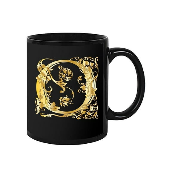 Fancy Golden Letter O Design  Mug Unisex's -Image by Shutterstock