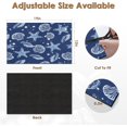 thumbnail image 2 of Blue Starfish Sea Coffee Mat for Countertops, Seashell Beach Dish Drying Mat 2 Pcs for Kitchen Coffee Bar Accessories Fit Under Coffee Maker Espresso Machine Dish Rack Hide Stain Rubber, 2 of 6