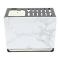 thumbnail image 1 of Knife Block With White Plate Cutting Board Multifunctional Knife Blocks Pot Lid Holder For Countertop Organization Kitchen Storage, 1 of 8