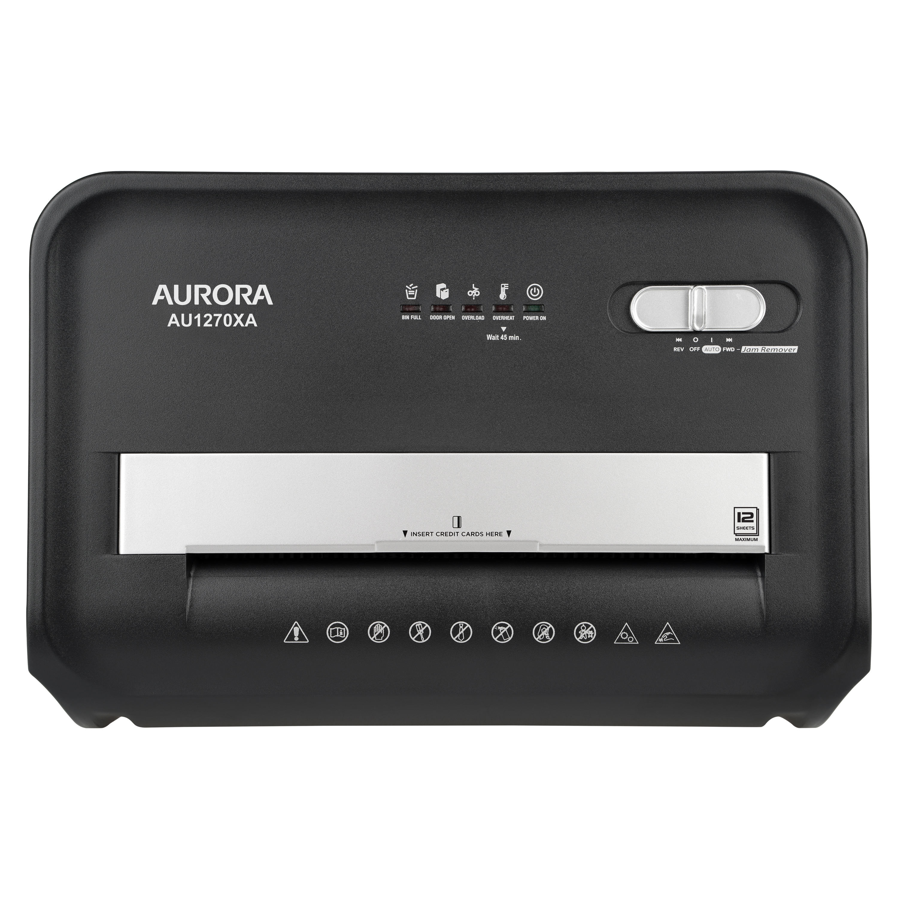 Aurora AU1270XA Professional Grade 12-Sheet security P-4 Cross-Cut Paper and Credit Card/ 20 Minutes Run Time