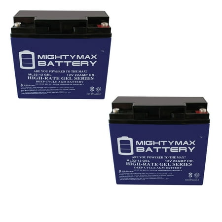 12V 22AH GEL Replacement Battery for Clore Automotive JNCX2 Jump Starter - 2 Pack