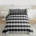 thumbnail image 2 of Manfei Teens Children Retro Grid 3 Pieces Queen Comforter Set,Abstract Vintage Plaid Ultra Soft Bedding Sets,Geometric Theme Bedding Comforter Set,Super Cozy Room Decor,Reversible, 2 of 8