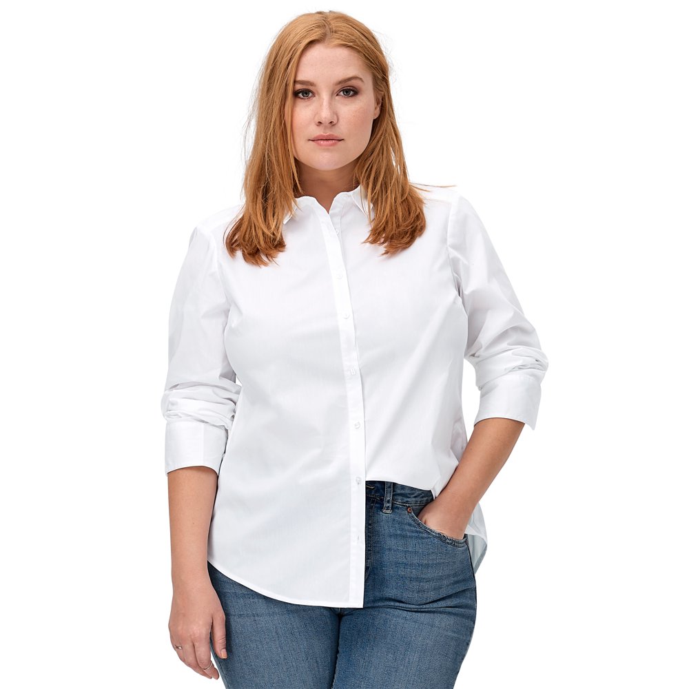Ellos Ellos Women's Plus Size Button Down Shirt Shirt