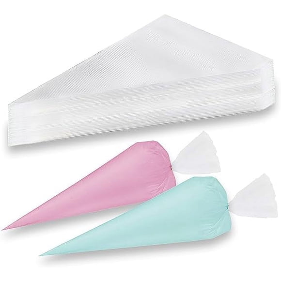 XmhyTop Piping Bags, Pastry Bags 14Inch 100pcs, Disposable Icing Piping Pastry Bags For Cookie/Cake Decorating Supplies, Anti Burst And Non-Slip Thicken Cake Decorating Bags
