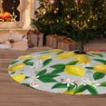 thumbnail image 6 of Picia Lemon Seamless Pattern Oil Painting Effect Print Christmas Tree Skirt , Christmas Tree Skirt Ornaments for Merry Christmas Holiday Party Decorations Indoor Outdoor-48", 6 of 7