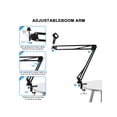 thumbnail image 6 of Boom Arm Microphone Mic Stand for Blue Yeti, HyperX QuadCast SoloCast, Snowball, Fifine and Other Microphones, Black, 6 of 11