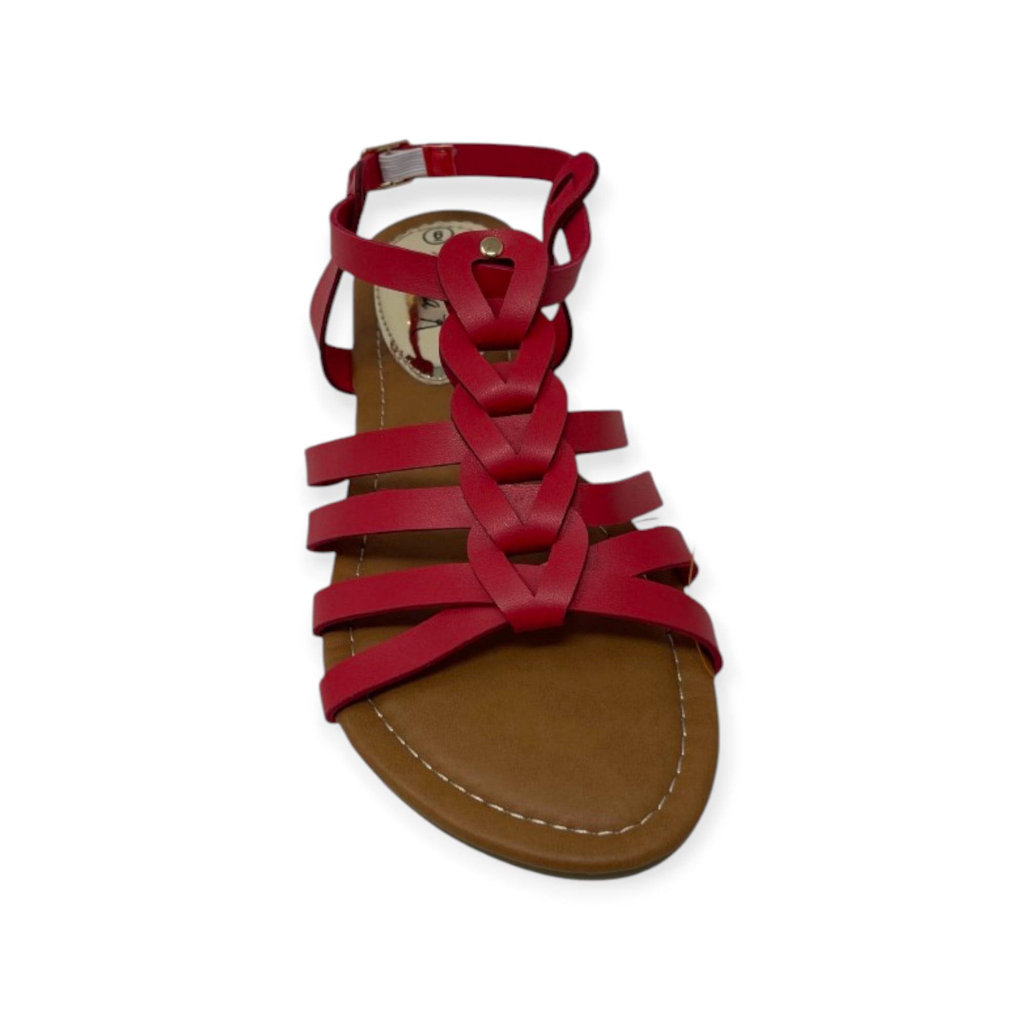 Victoria K Women's Gladiator Multi Loops Braid Sandals