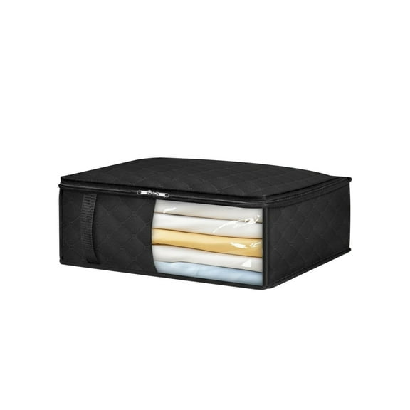 Bed Sheet Organizers & Storage Bags-3-Pack /King Size Sheet Folders with Clear Windows for Bedsheets,Pillowcases,Towels,Blankets,and Clothes-Closet Organizer