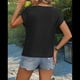 thumbnail image 5 of Suéter de Corta para Mujer, Jersey de Punto de Algodón 2025, Camisetas Sin Mangas, Conjuntos de y Verano, Negro, Talla M, 5 of 8