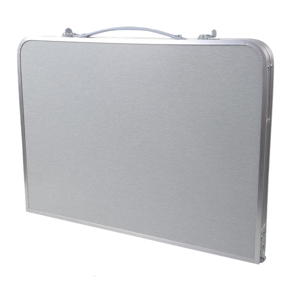 HILOGEL Portable Folding Table Aluminum Alloy Camping Picnic Desk Small Laptop Tray with Handle for Barbecue Beach Outdoor