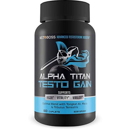 Alpha Titan Testo Gain - Advanced Testosterone Booster - Unleash Your Inner Spartan with Powerful Ingredients formulated to Boost Natural Testosterone - Release Your Inner Alpha Male Youth!