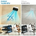 thumbnail image 3 of Luku 14000BTU Portable Air Conditioner – Fast Cooling for 700 Sq.ft, AC with Remote, Sleep Mode, 24H Timer, Low Noise, Fan & Dry Functions, 3 of 8