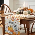 thumbnail image 3 of Hello Fall Table Runner, Autumn Thanksgiving Kitchen Dining Table Decoration for Home Party Decor 13x120 Inches, 3 of 9