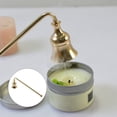 thumbnail image 3 of Ettsollp Candle Extinguisher Elegant Bell Shaped Wick Cover Metal Candle Stopper Rust-proof Extinguishing Tool with Short And Long Length Options for Aromatherapy Candles, 3 of 8