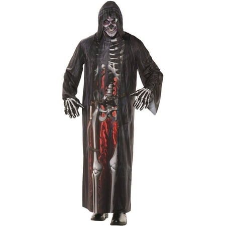 Grim Reaper Photo Real Robe Men's Adult Halloween Costume