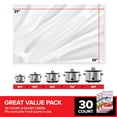 thumbnail image 2 of 30 Count Large Slow Cooker Liners, 8qt Disposable Slow Cooker Liners for Oval Pots, Premium Rip-Resistant Cooking Bag for Heavy Duty Food, 8 Quart Slow Cooker Liner with Gusset, 2 of 7