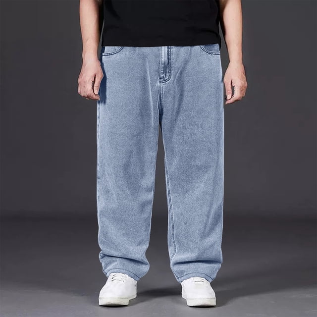 Pantalones deportivos de pierna recta con cordones elásticos informales de color liso a la moda para hombre