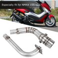 thumbnail image 3 of Tubo de escape delantero KIMISS, 2 piezas de accesorios de tubo de escape delantero de motocicleta de acero inoxidable apto para NMAX 155125 Khall Venta Caliente, 3 of 6