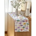 thumbnail image 5 of Table Runner 60 Inches Long for Kitchen Dining, Watercolor Flowers Dresser Scarf Farmhouse, Dining Table Decorations for Wedding/Parties, Spring Floral Plants Country 13 x 60 In, 5 of 8