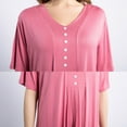 thumbnail image 3 of Kadahis Womens Nightgown, Womens Round Neck Loungewear Sleep Dress Casual Loose Caftan Modal Long Night Shirt, 3 of 5