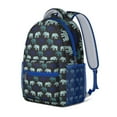 thumbnail image 2 of Minimalist Elephant and Geometric Shapes Backpack - Waterproof School Bag with Padded Straps, Organized Storage for Commuters, 2 of 5