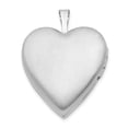 thumbnail image 3 of 925 Sterling Silver Holds 2 photos 20mm Polished Swirl Love Heart Locket - Locket Necklace for Women, 3 of 5