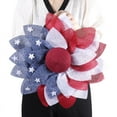 thumbnail image 3 of Patriotic Wreath for Front Door - 4th of July Independence Day Wreaths Bows Flag Decor for Memorial Day Decorations, 3 of 9