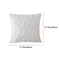 thumbnail image 3 of HongHeng Christmas Pillow Covers 17" x 17", Soft Plush Faux Fur with 3D Embroidery Reindeer Design for Home Christmas Decor Sofa, Couch, Party, Skin-Friendly, 3 of 6