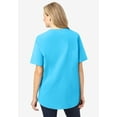 thumbnail image 2 of Woman Within Plus Size Short-Sleeve Crinkle Shirt, 2 of 3