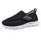 thumbnail image 2 of Deporte Con Ligeras para Edema Zapatos Ortopédicos Sin Cordones Hombres Diabéticos Cierre Ajustable Absorción Impactos Pies Hinchados, 2 of 9