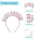 thumbnail image 5 of Diadema de Cumpleaños Única Bargains, Diadema de Cumpleaños para Mujer Adulto, Diadema de Cumpleaños Feliz para Niñas, Rosa, 5 of 7