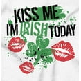 thumbnail image 2 of Kiss Me I'm Irish St Patrick's Day Women Crewneck Sweatshirt Brisco Brands S, 2 of 5