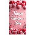 thumbnail image 3 of Valentine's Day Banner Heart Balloons Pink Roses Gift Box Backdrop Party Supplies Photography Props Romantic Decorations Festive Décor Background, 3 of 4