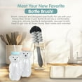 thumbnail image 2 of The 730 Project Honey Bear Straw Cup, BPA-Free, 8 oz, Leak-Proof Lid, Bottle Brush & 4 Straws, Aqua/Peach, 2 Pack, 2 of 7