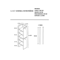 thumbnail image 3 of Closet Verona Entrepañera Premium Ajustable DECOMOBIL  EN-CLO-03, 3 of 3