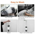 thumbnail image 6 of EEEkit Extra Long Microfiber Duster with Extension Pole (30 to 100 inches) Scratch-Resistant Cover, Bendable, Washable, Lint Free Feather Dusters for Cleaning Roof, Ceiling Fan, Blinds, Cobwebs, 6 of 10