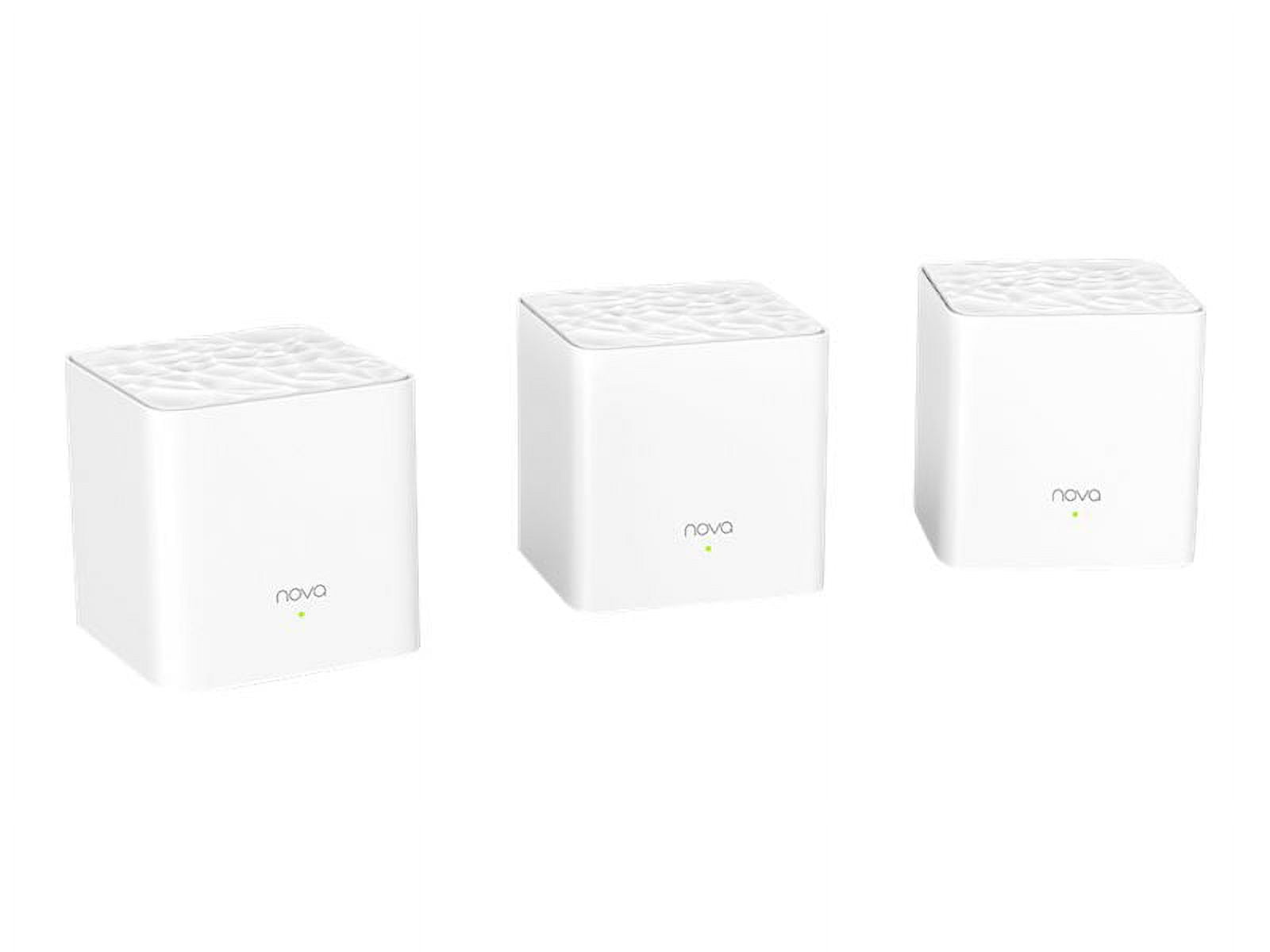 Tenda Nova MW3(3-pack) Whole Home Mesh Router WiFi System, Plug and Play,  Parental Controls, Router replacement. 