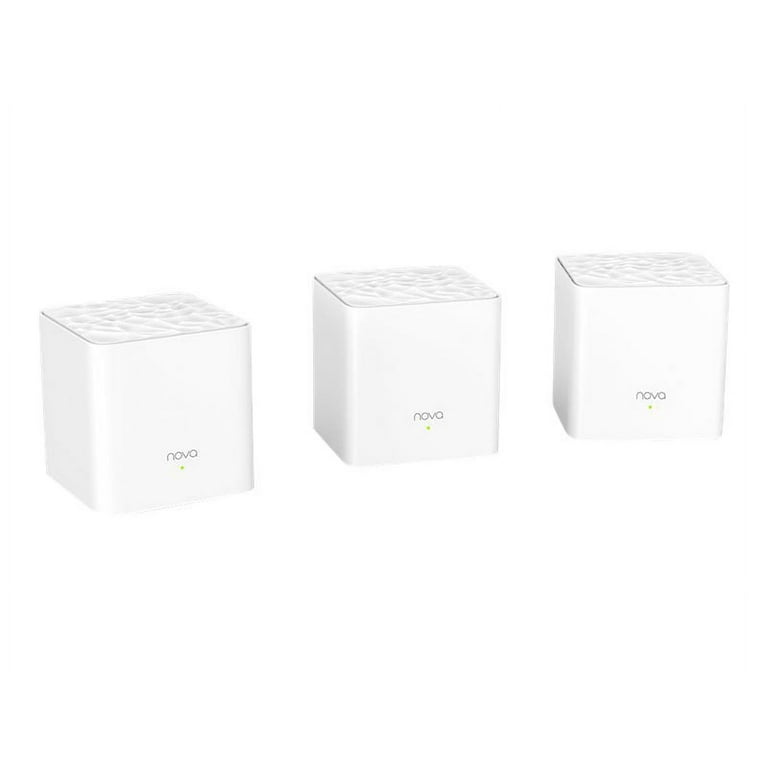 Tenda Nova MW3(3-pack) Whole Home Mesh Router WiFi System, Plug and Play,  Parental Controls, Router replacement. 