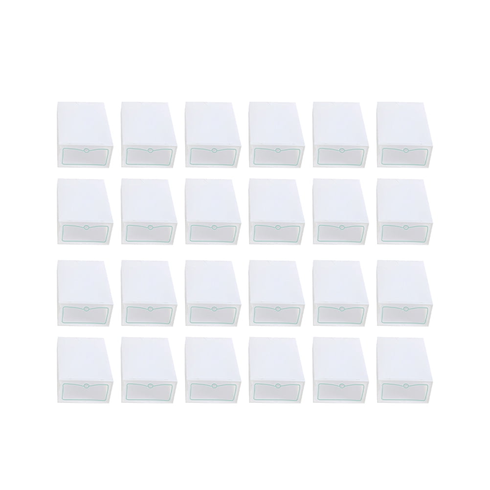 Shoes Storage Box 30PCS Transparent Stackable Shoes Storage Box Thicken